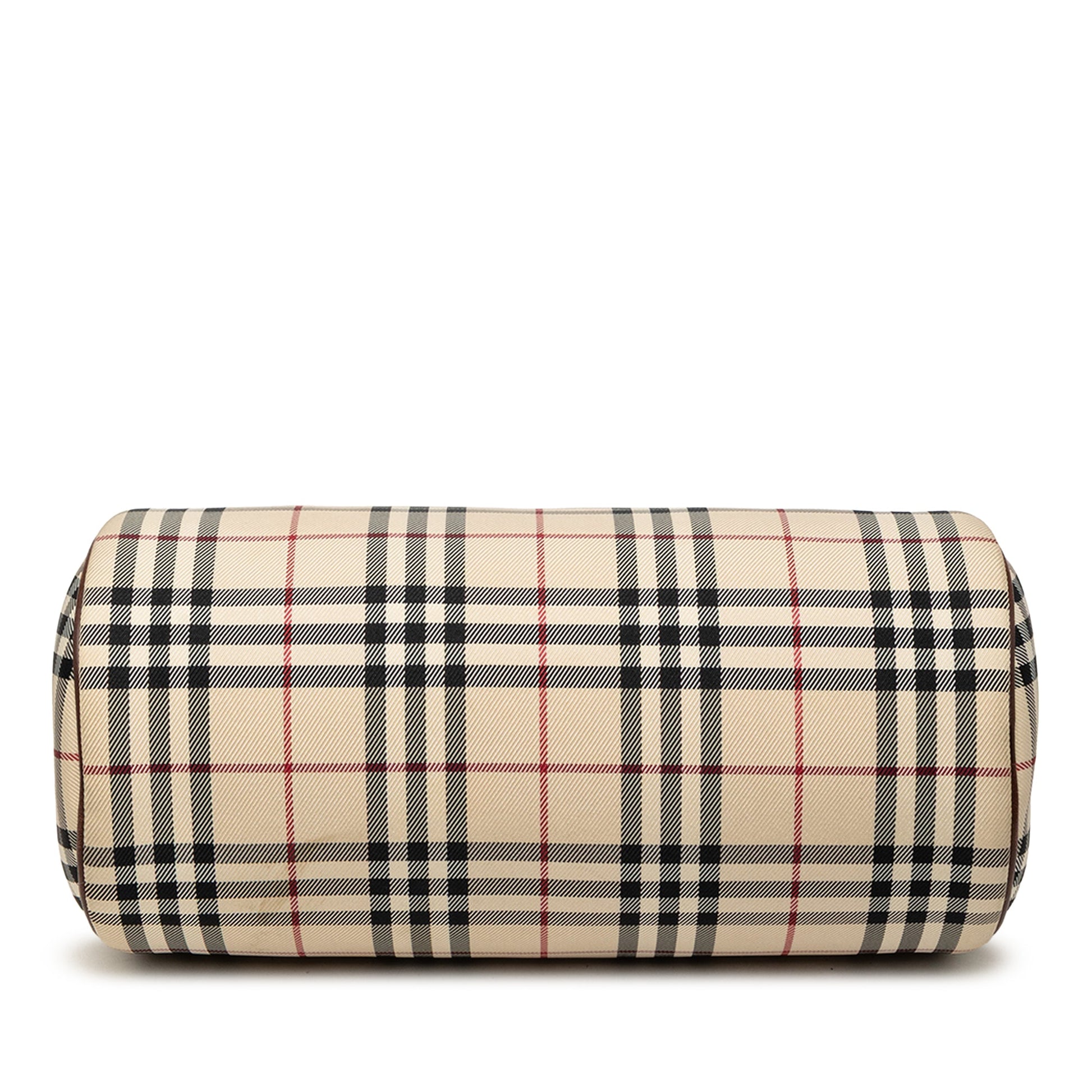 Burberry House Check Canvas Barrel Handbag