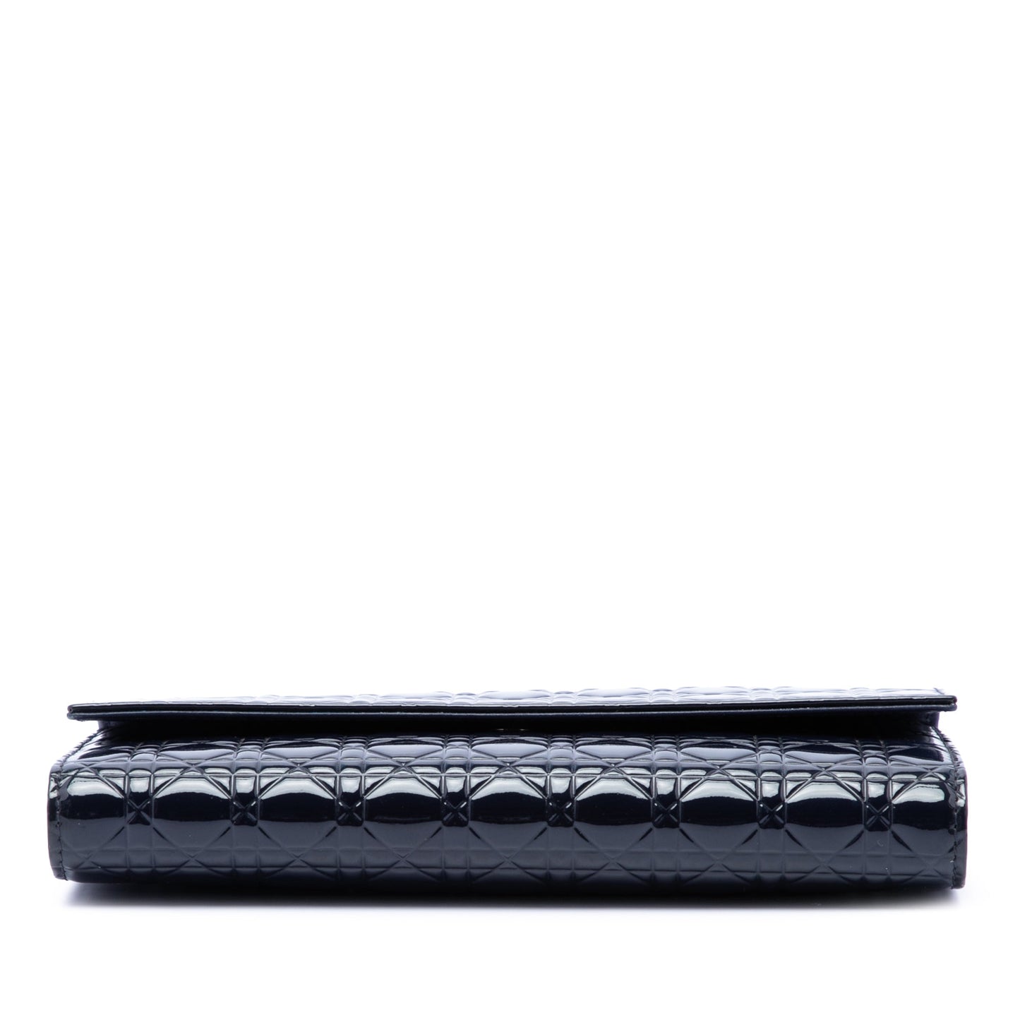 Dior Patent Cannage Lady Dior Wallet On Chain