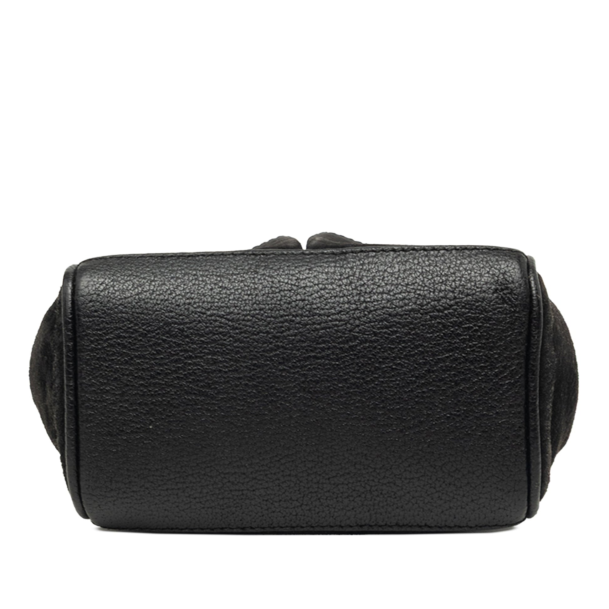 Gucci Mini Suede Bamboo Satchel