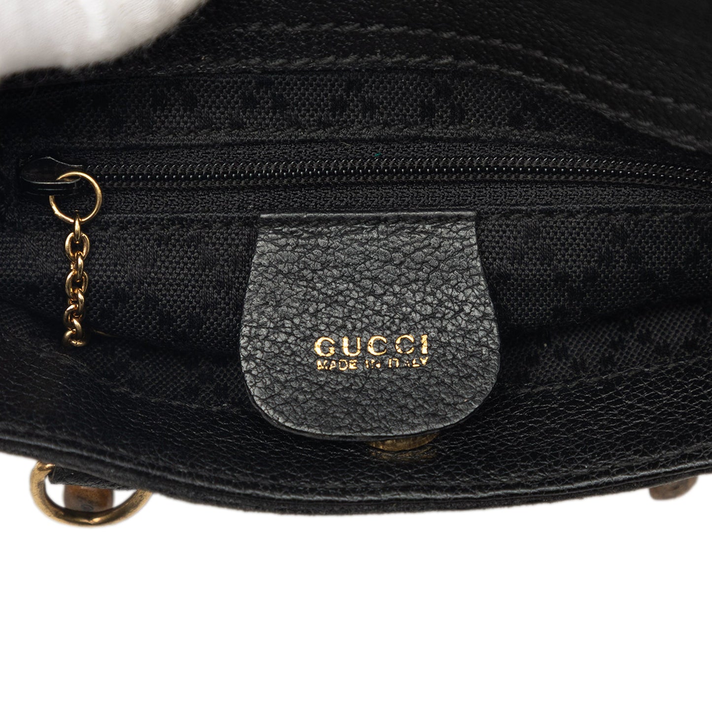 Gucci Mini Suede Bamboo Satchel