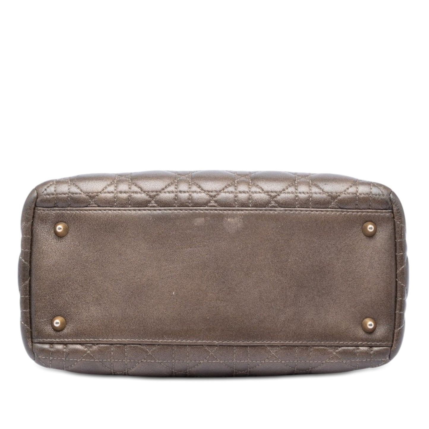 Dior Medium Metallic Lambskin Cannage Lady Dior