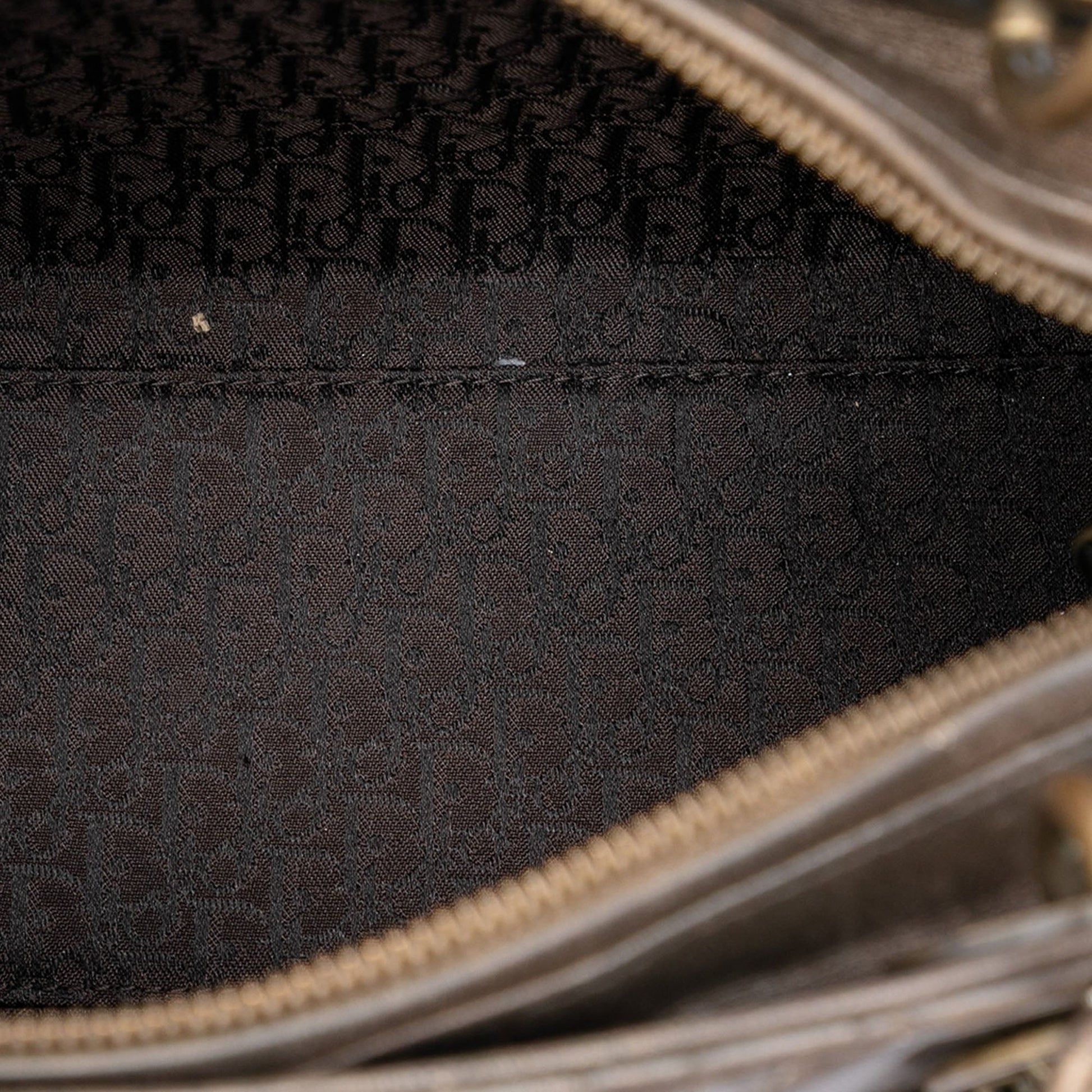 Dior Medium Metallic Lambskin Cannage Lady Dior