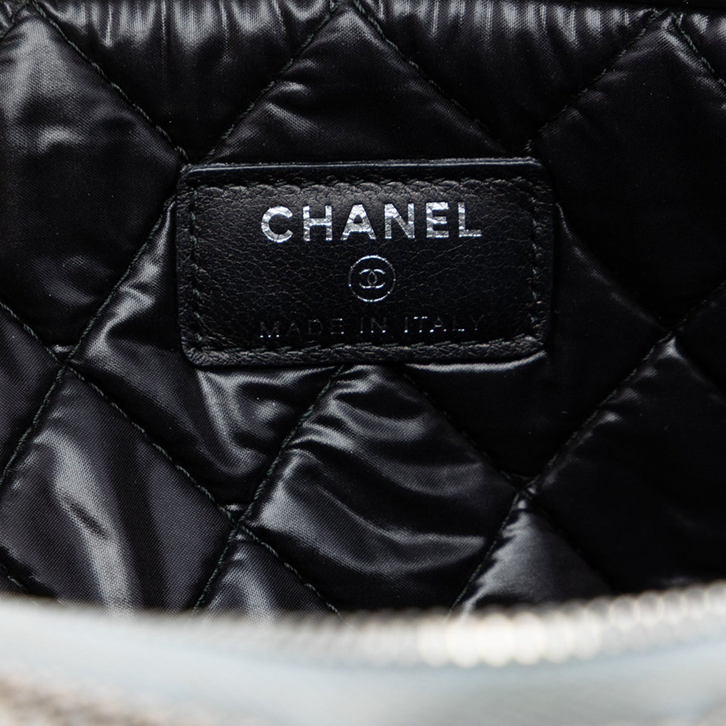 Chanel Large Quilted Nylon Fluo Boy O Case Clutch