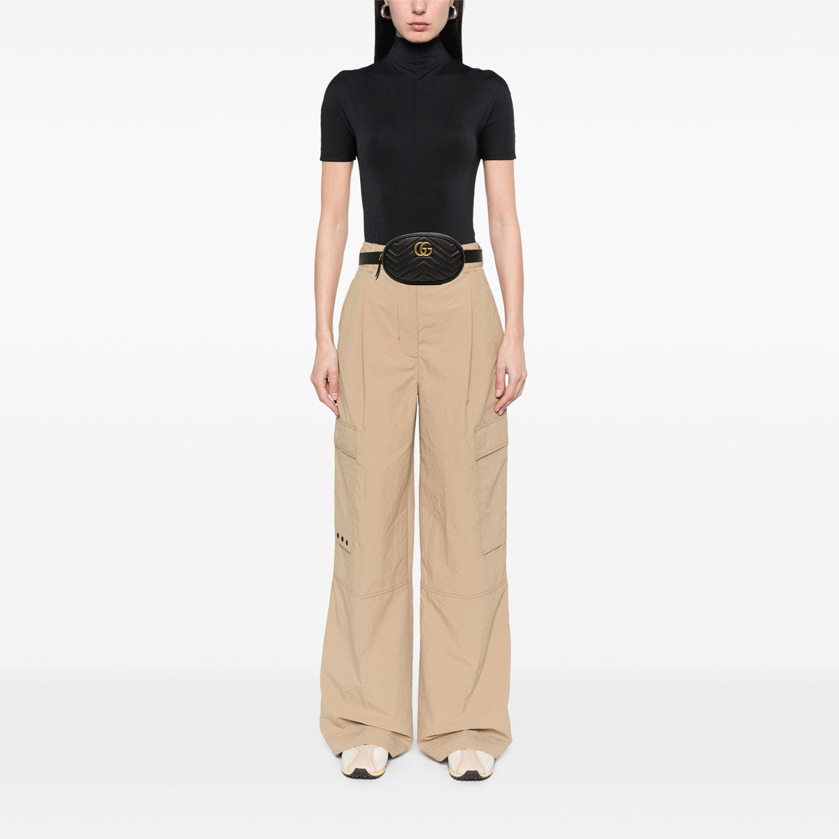 Gucci GG Marmont Matelasse Calfskin Belt Bag