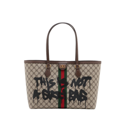 Balenciaga The Hacker Project Medium BB Supreme Graffiti Ophidia Tote