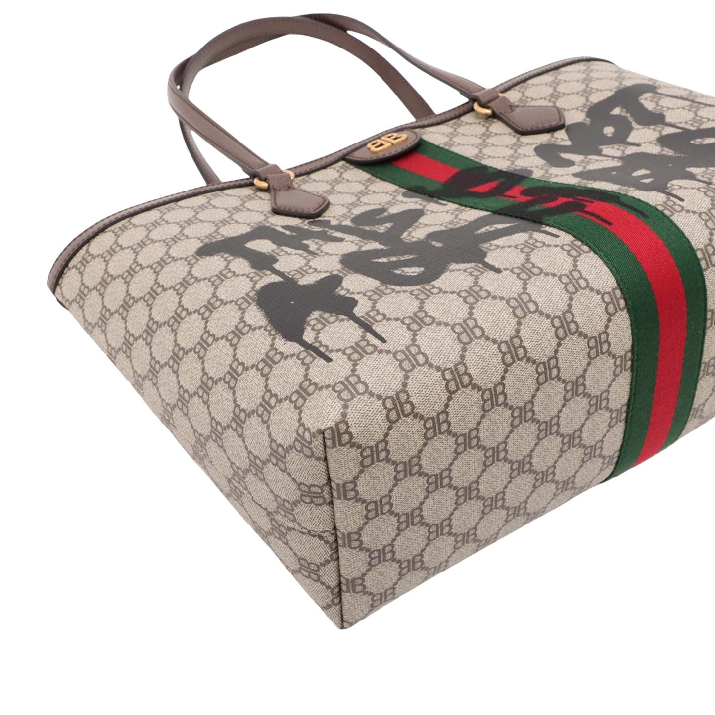 Balenciaga The Hacker Project Medium BB Supreme Graffiti Ophidia Tote