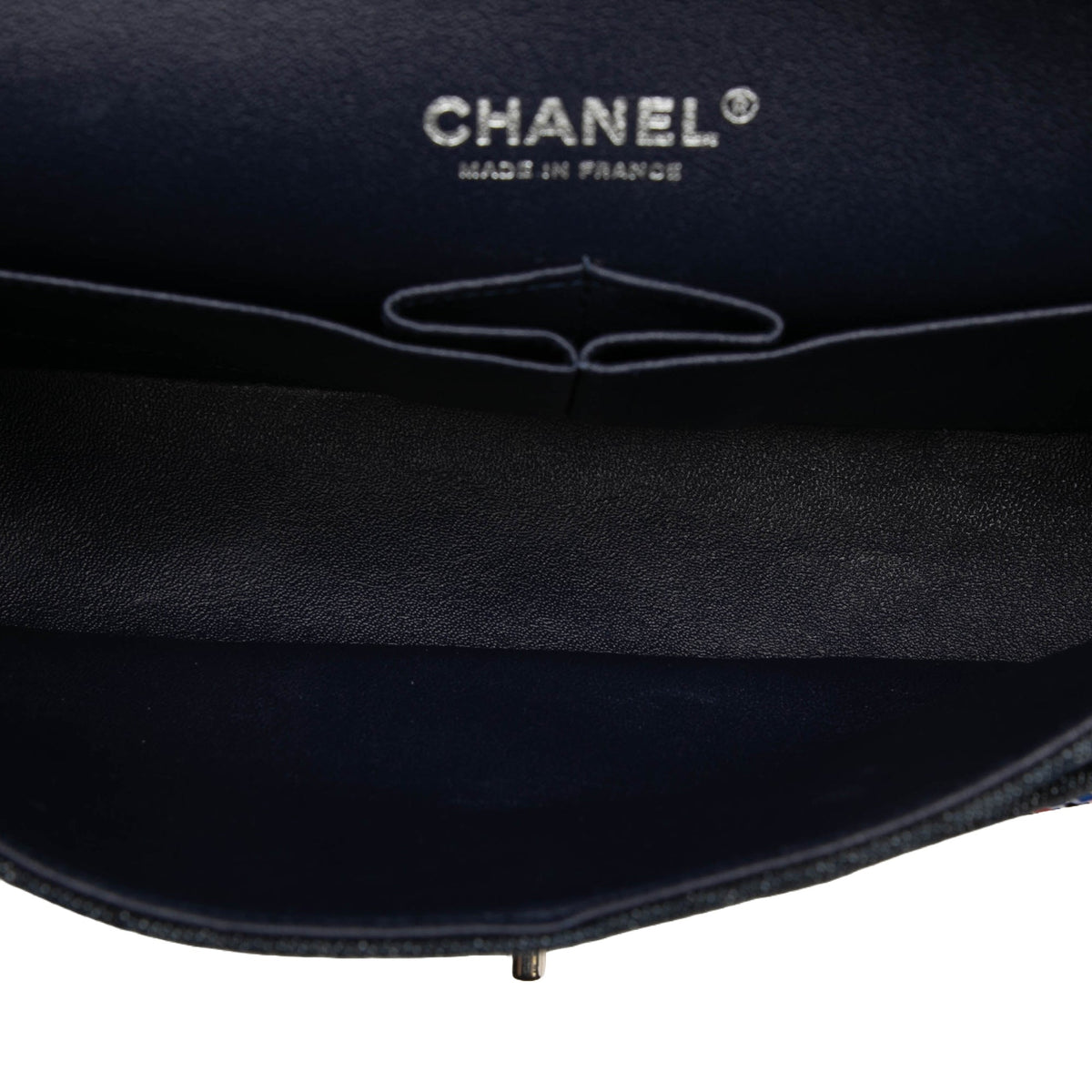 Chanel Medium Classic Strass Embellished Denim Double Flap