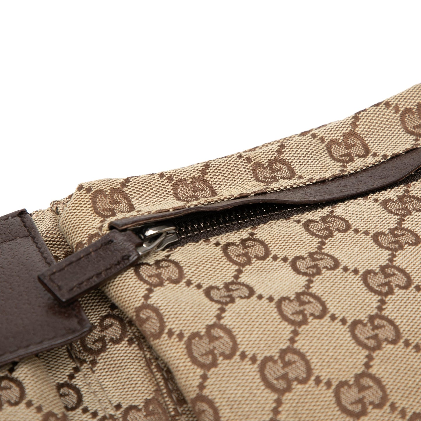 Gucci GG Canvas Double Pocket Belt Bag