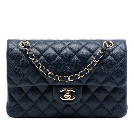 Small Classic Caviar Double Flap