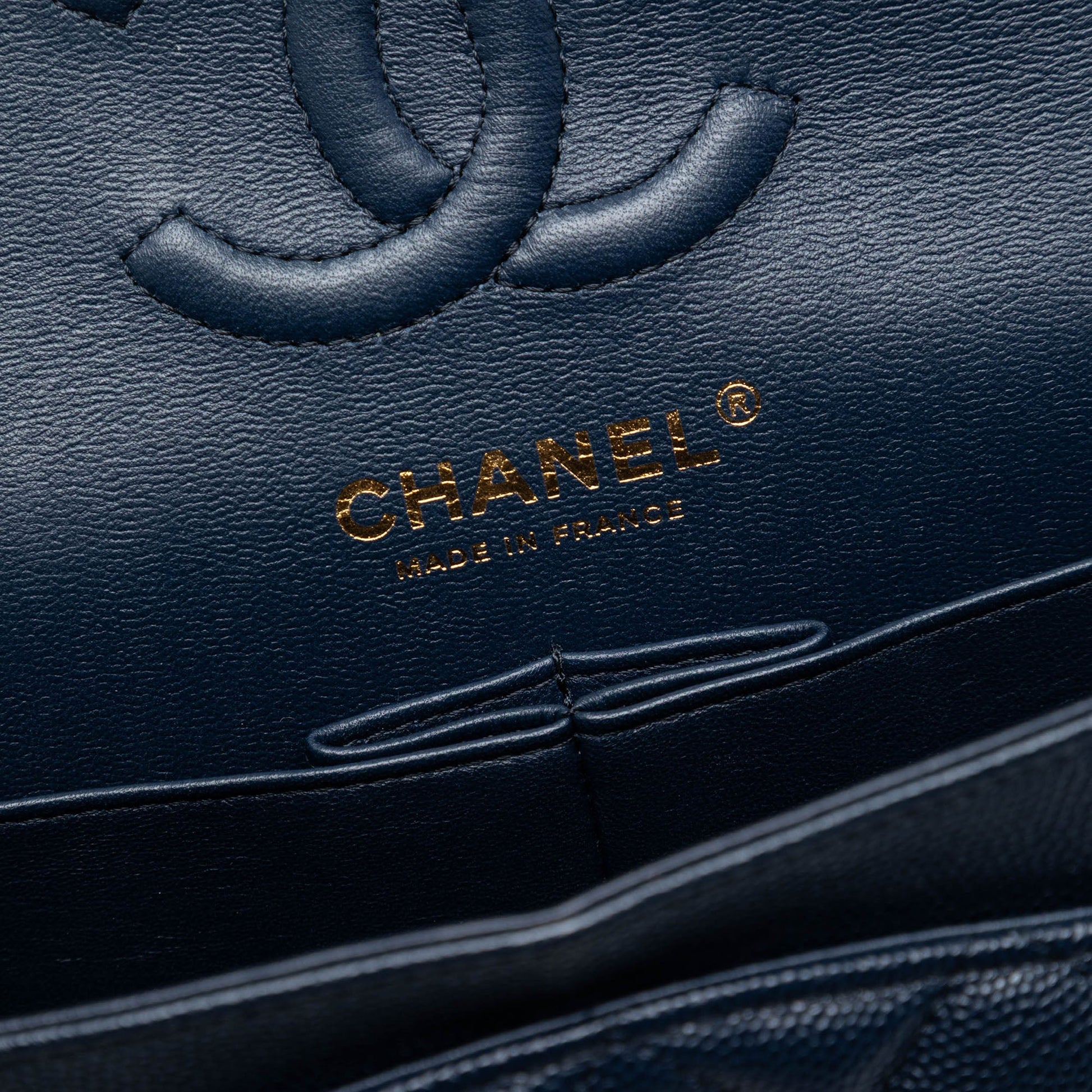 Small Classic Caviar Double Flap