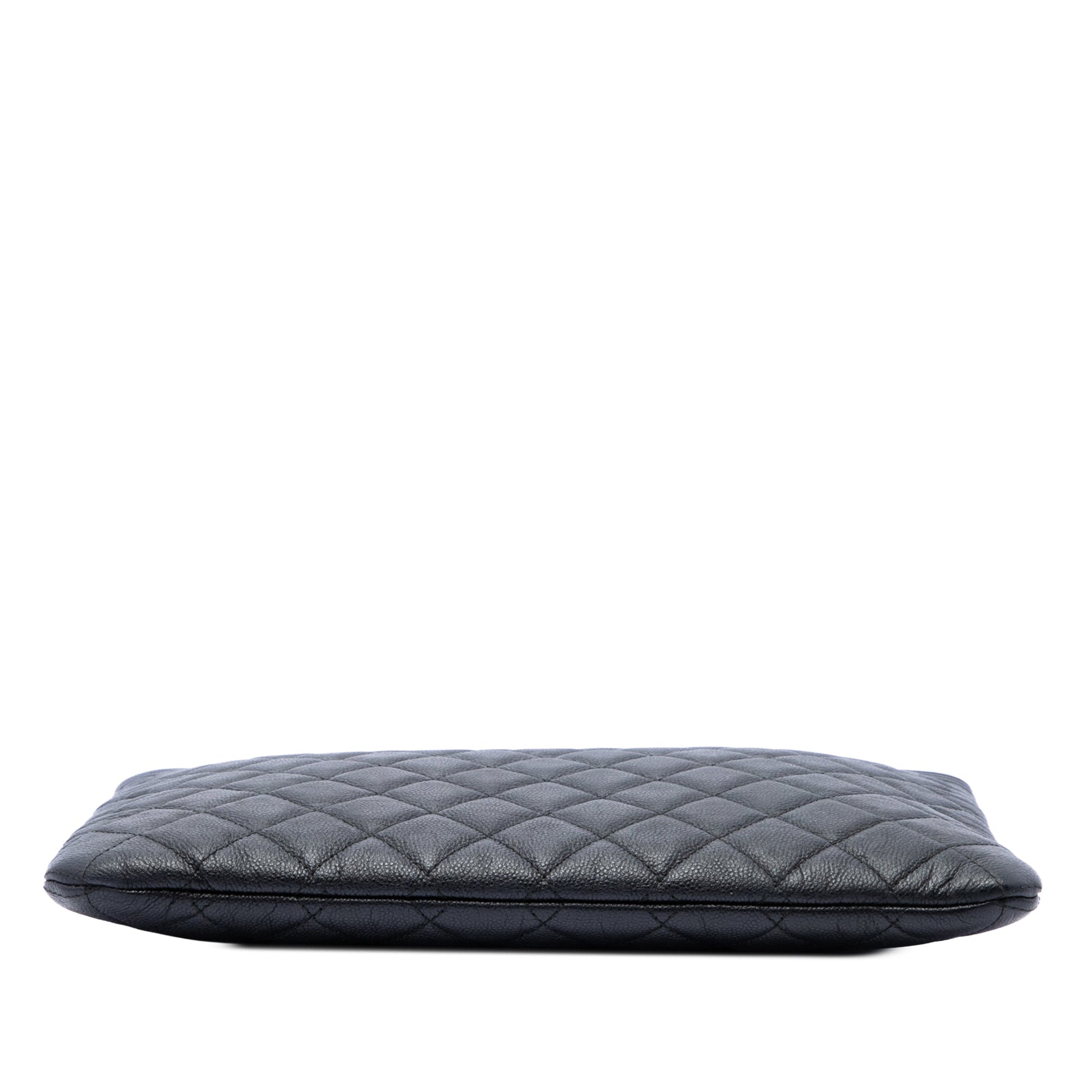 Chanel Medium Quilted Caviar Boy O Case Clutch