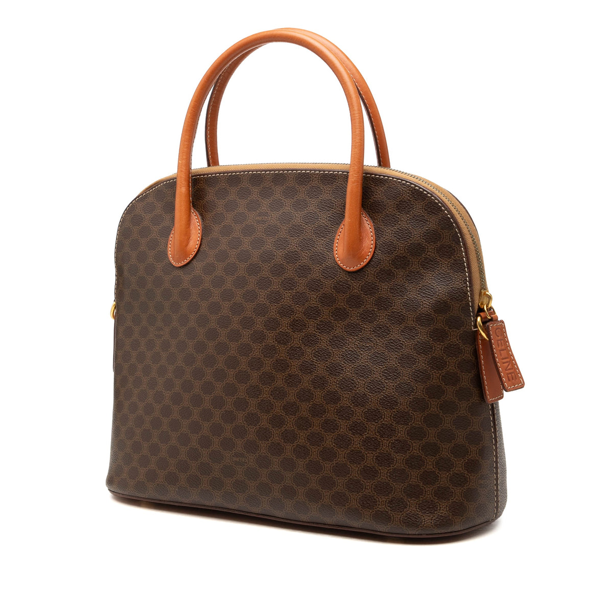 Celine Macadam Coated Canvas Dome Handbag