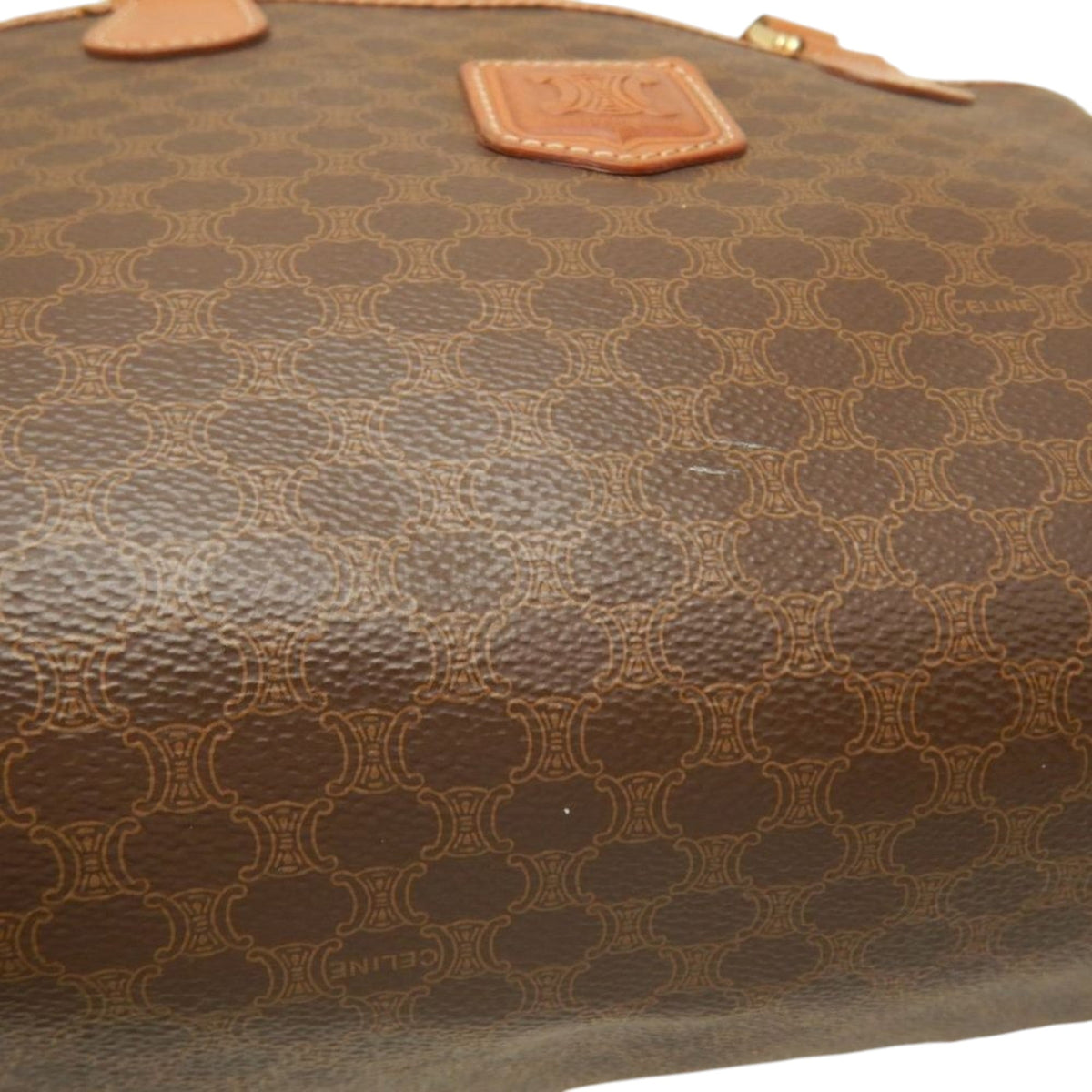 Celine Macadam Coated Canvas Handbag