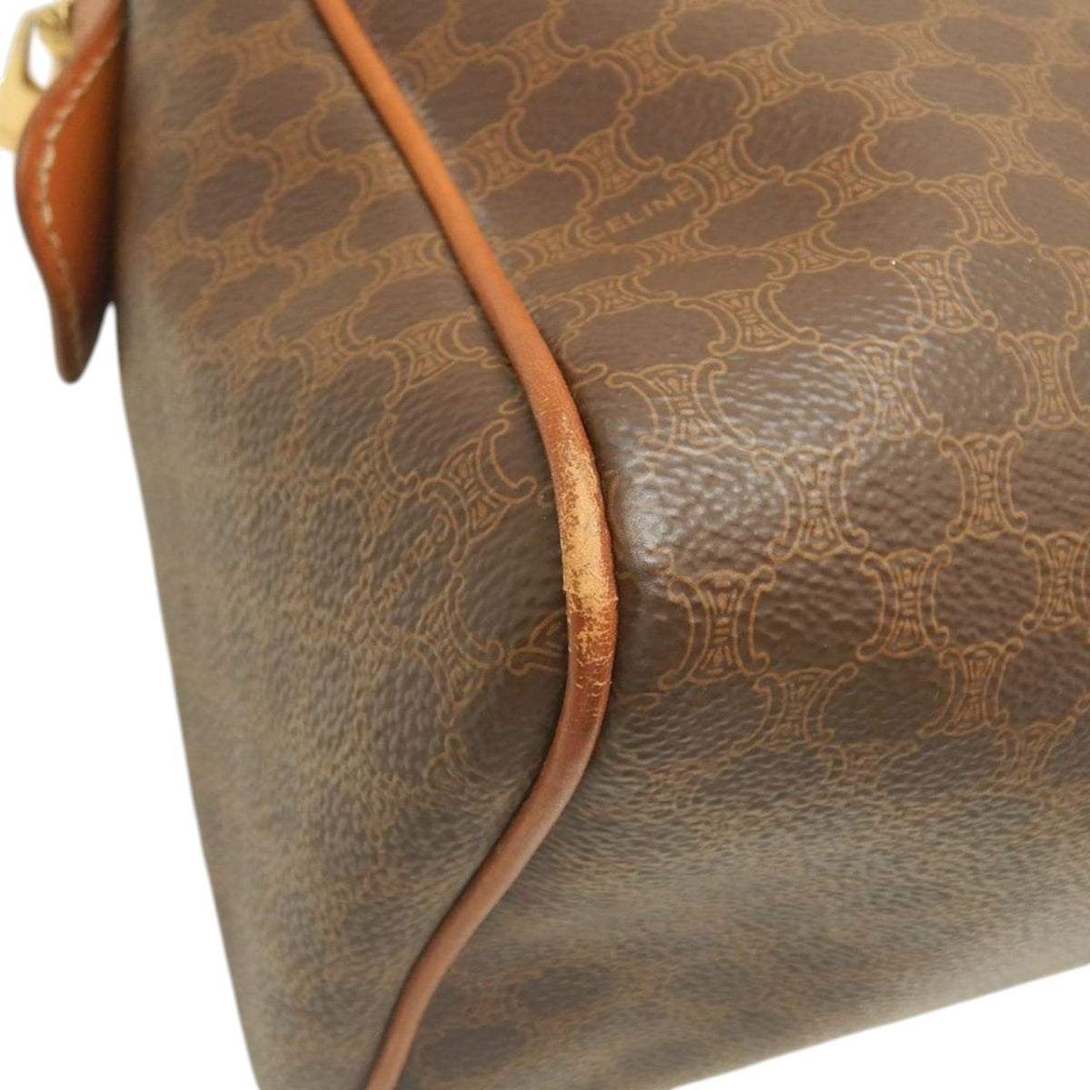 Celine Macadam Coated Canvas Handbag