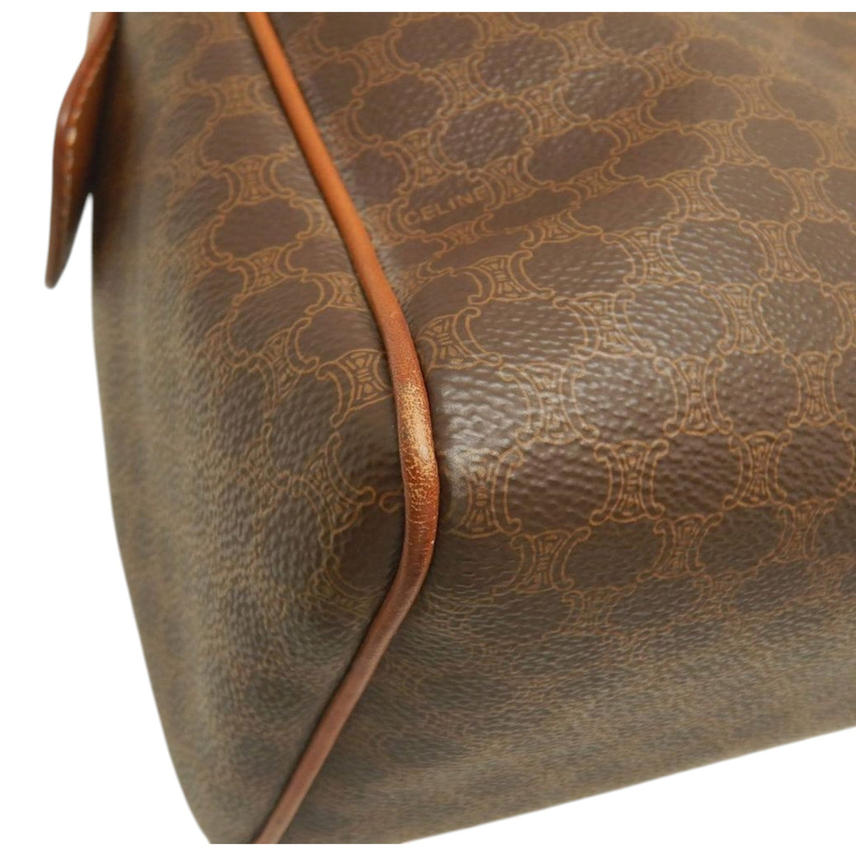 Celine Macadam Coated Canvas Handbag
