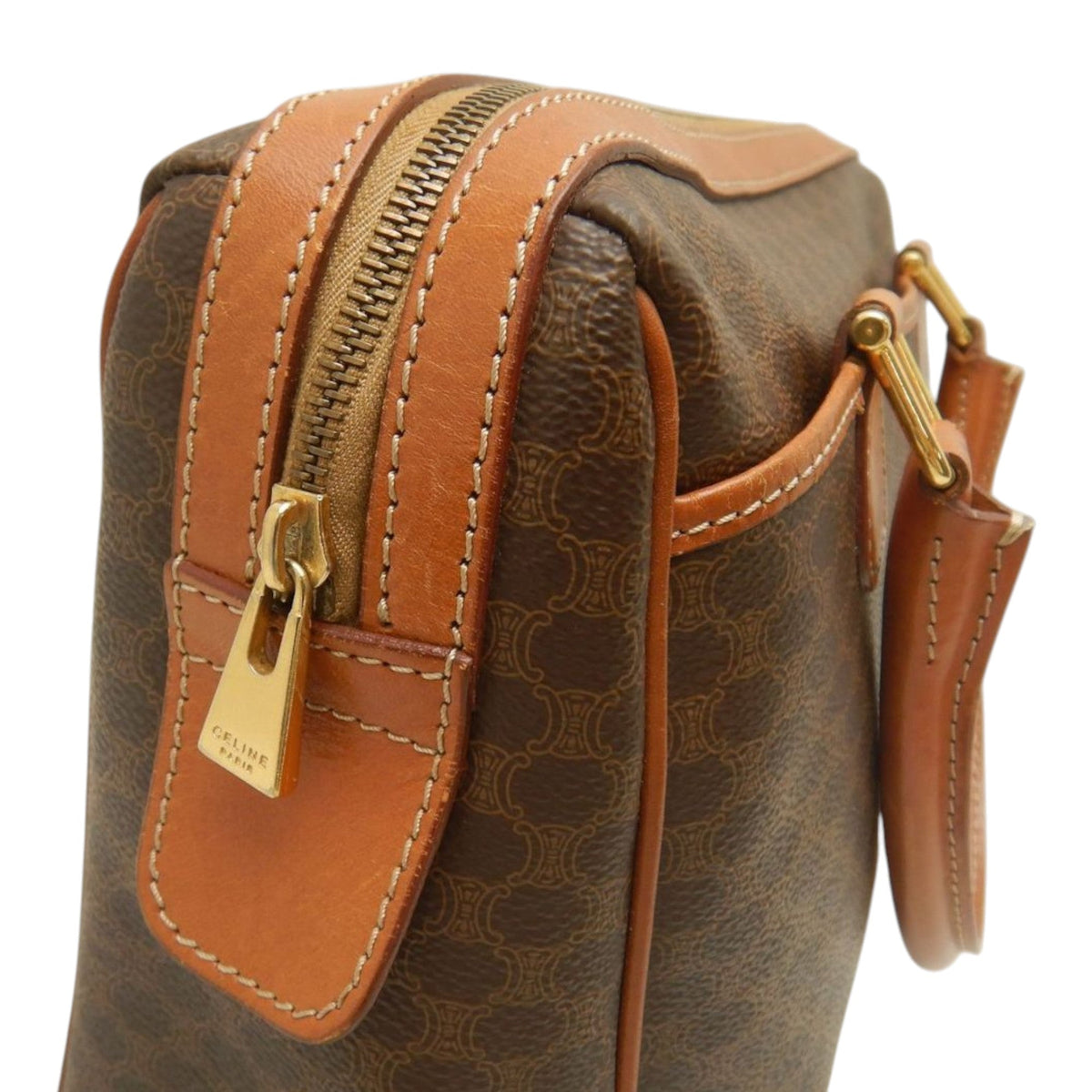 Celine Macadam Coated Canvas Handbag