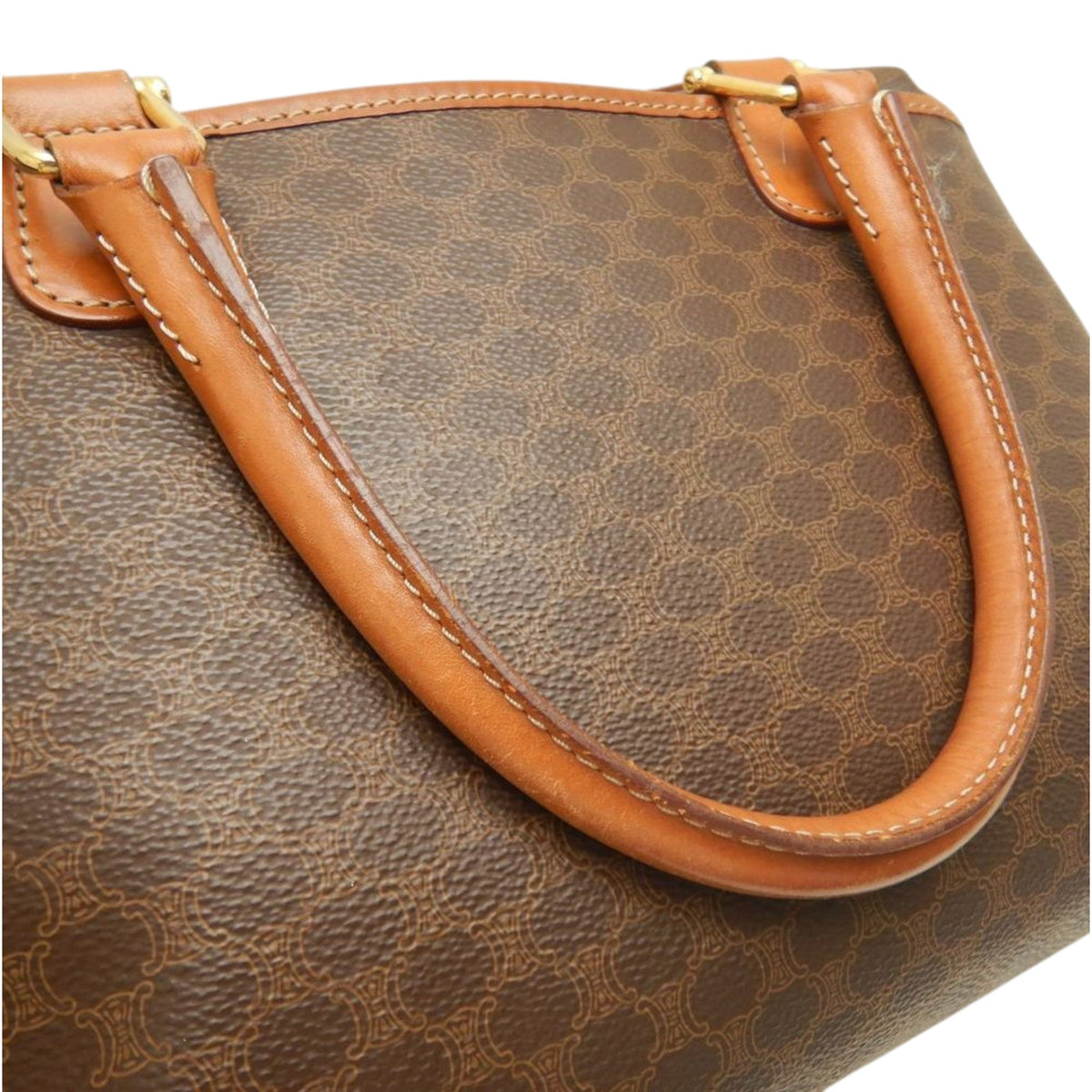Celine Macadam Coated Canvas Handbag