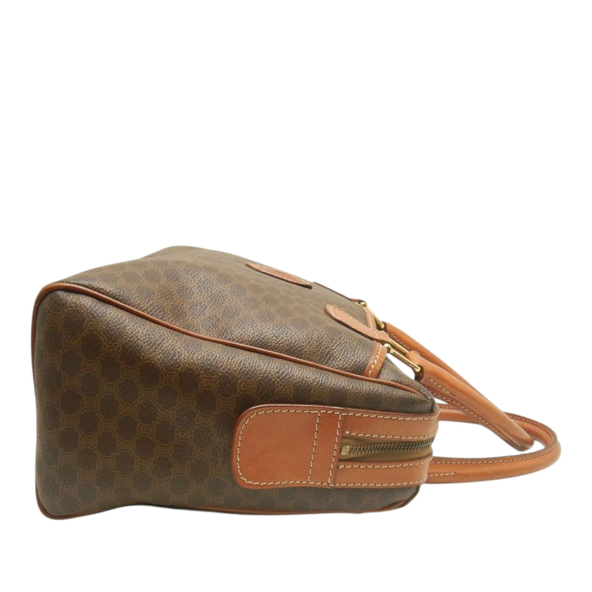 Celine Macadam Coated Canvas Handbag