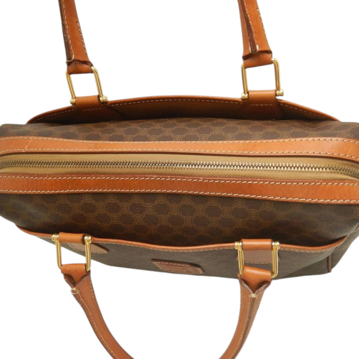 Celine Macadam Coated Canvas Handbag