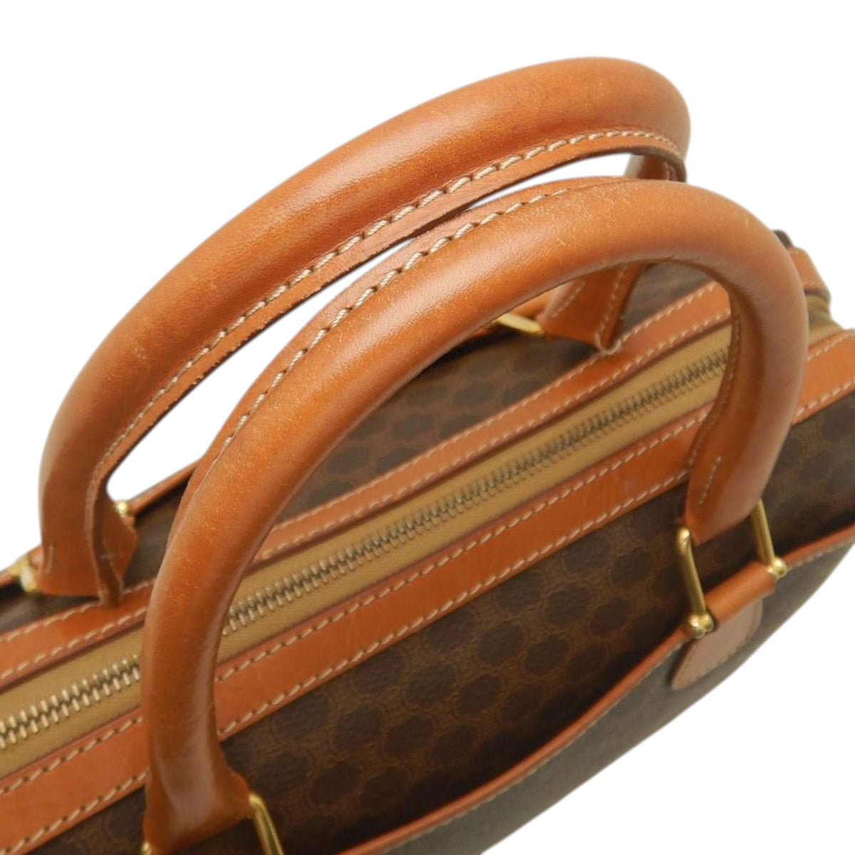 Celine Macadam Coated Canvas Handbag