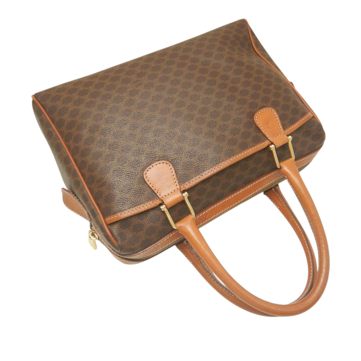 Celine Macadam Coated Canvas Handbag