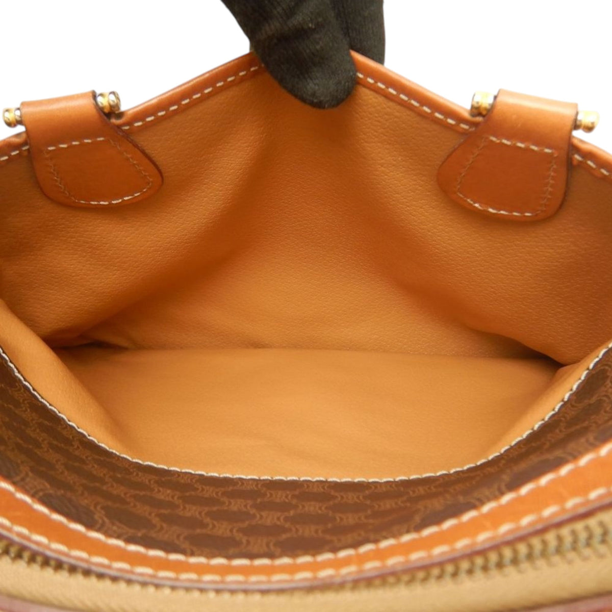 Celine Macadam Coated Canvas Handbag
