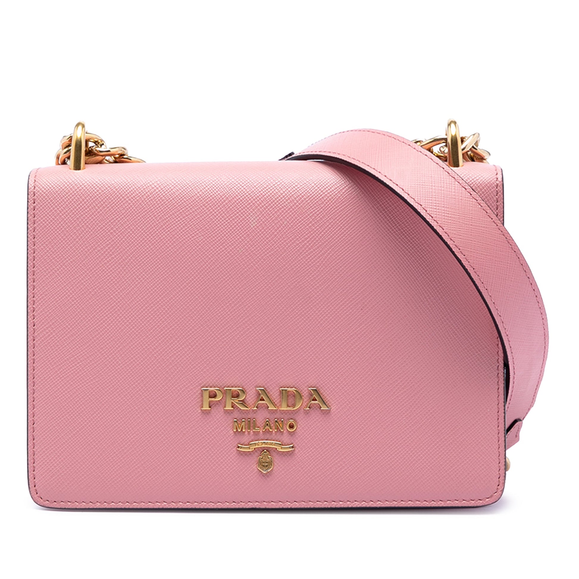 Prada Saffiano Lux Chain Crossbody