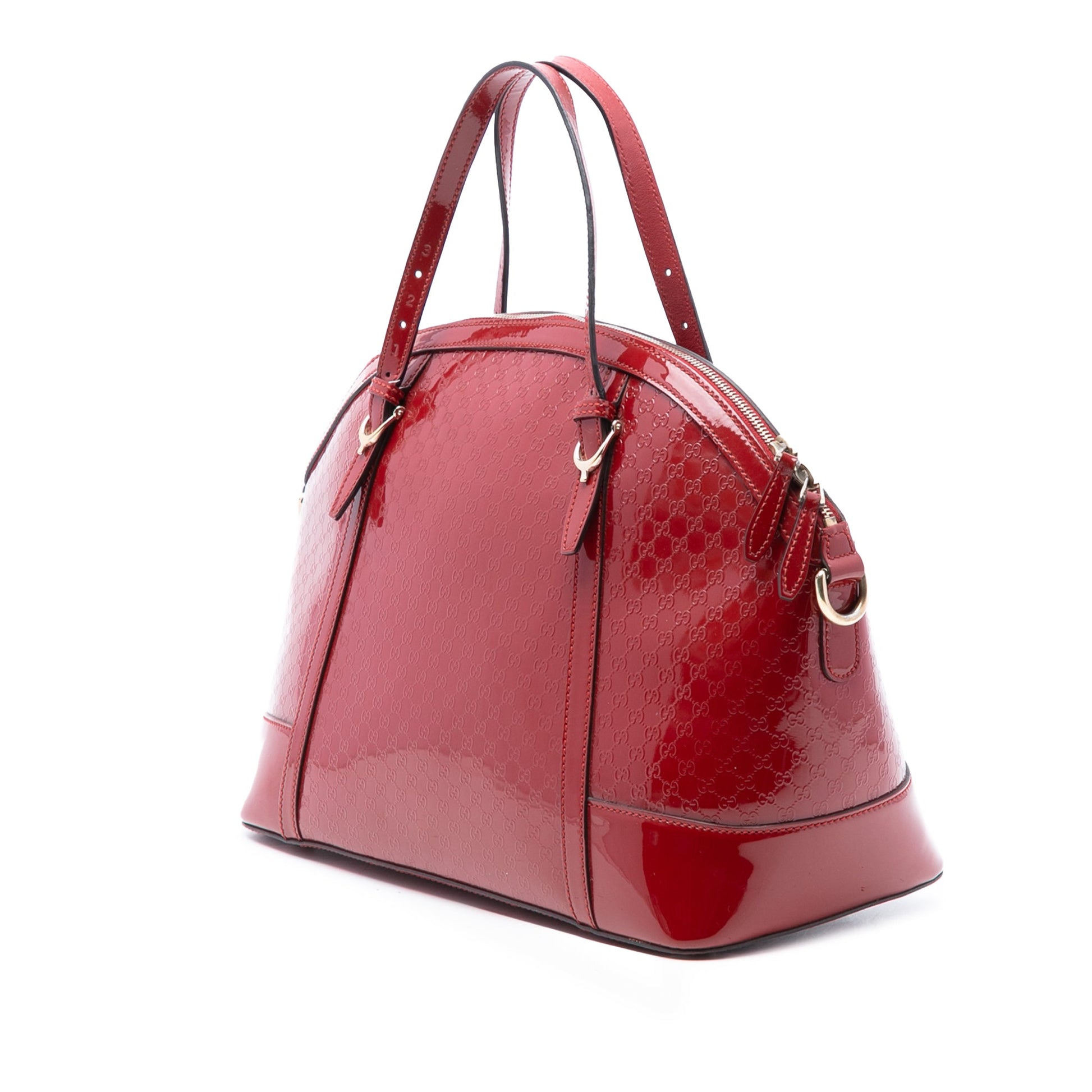 Gucci Large Microguccissima Patent Nice Dome Satchel