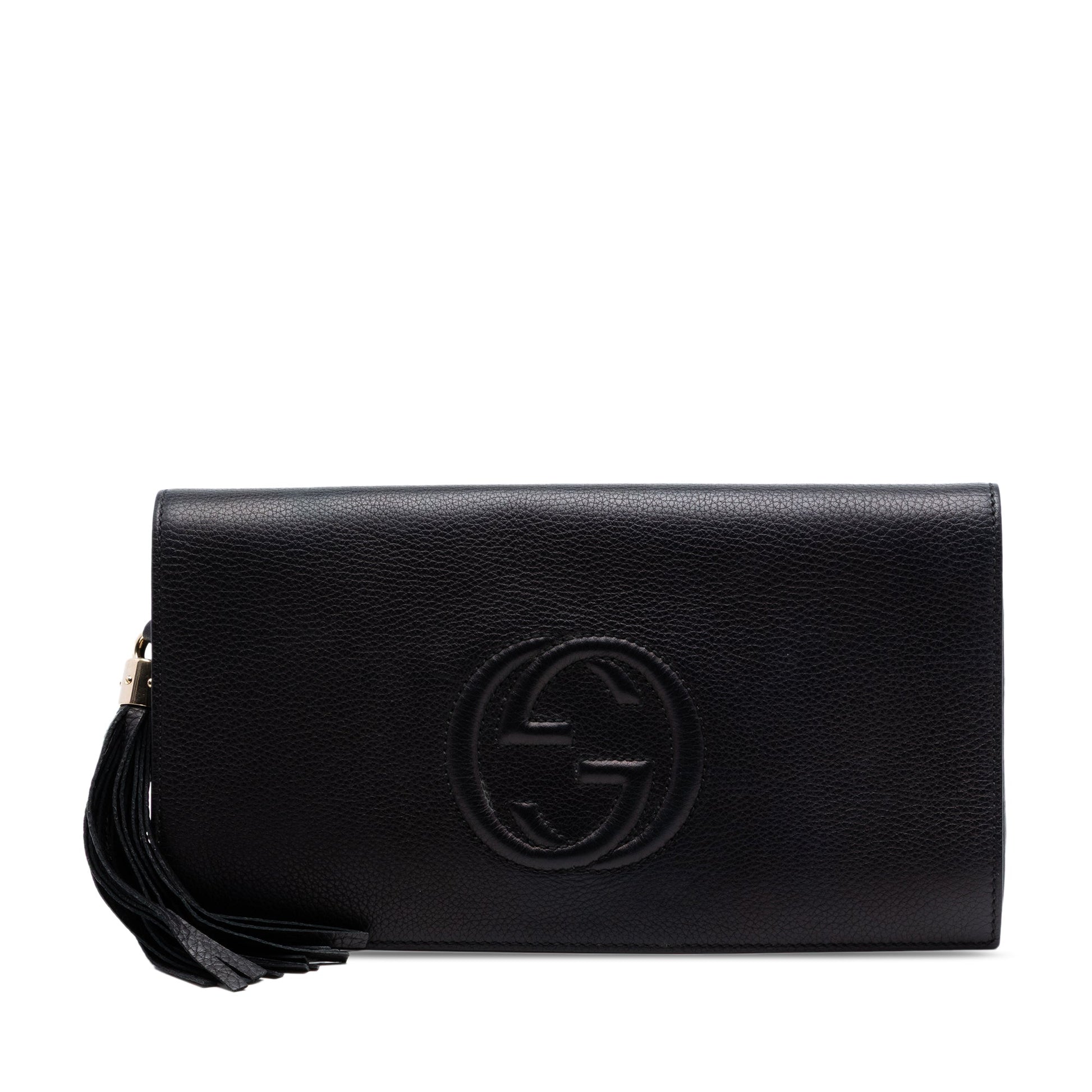 Gucci Leather Soho Disco Clutch
