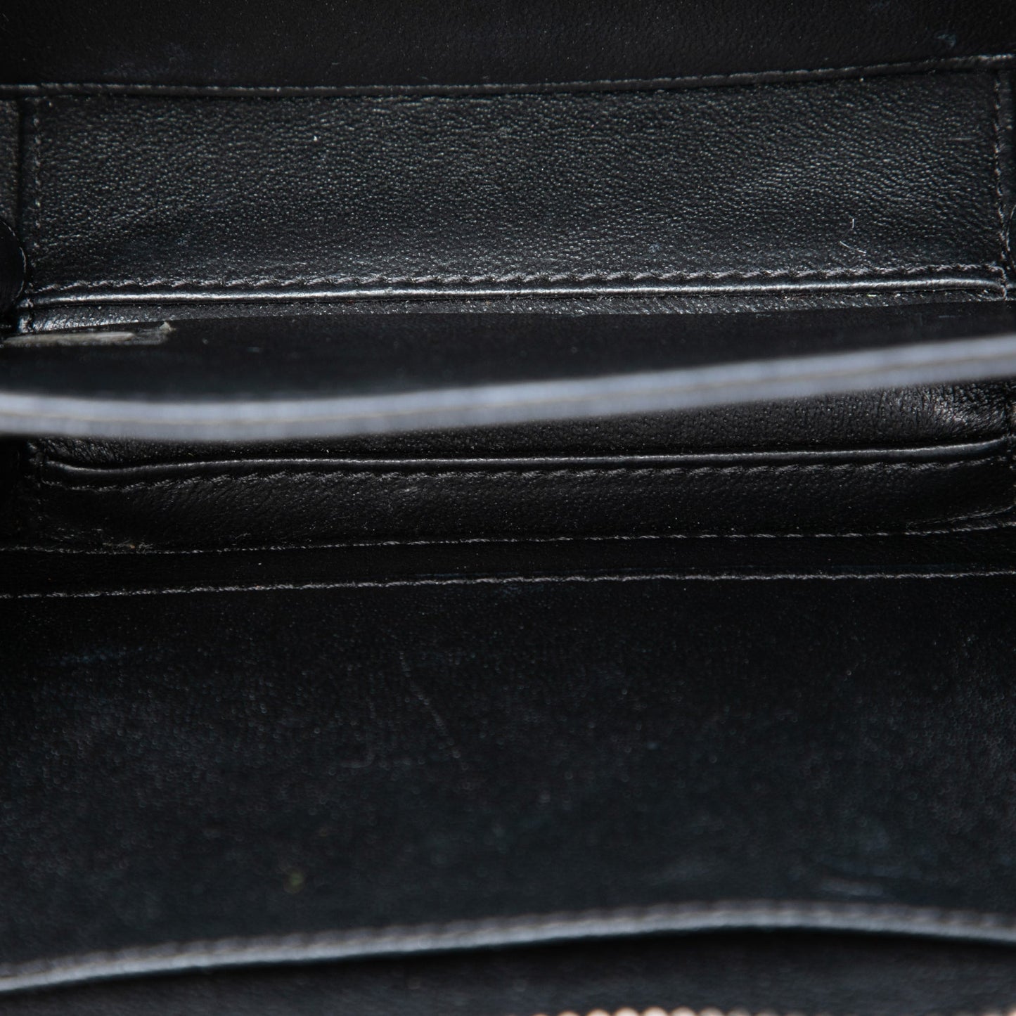 Chanel Small Metallic Caviar CC Filigree Vanity Case