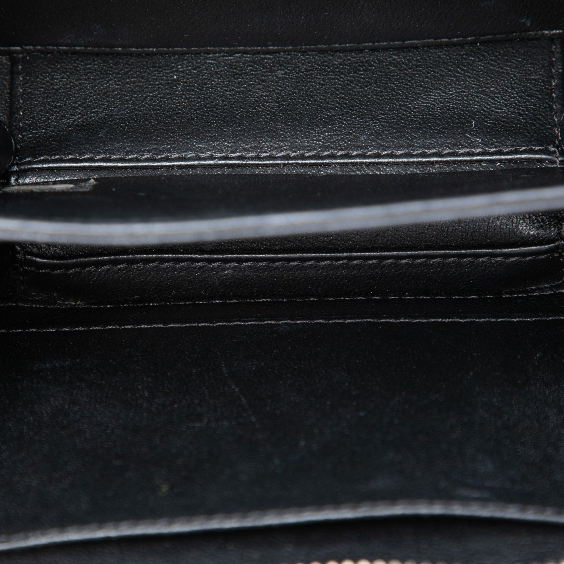 Chanel Small Metallic Caviar CC Filigree Vanity Case