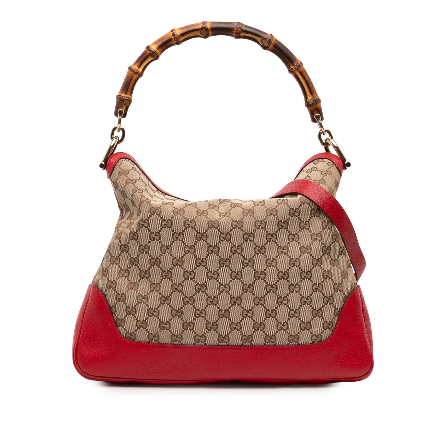 Gucci GG Canvas Bamboo Diana Satchel
