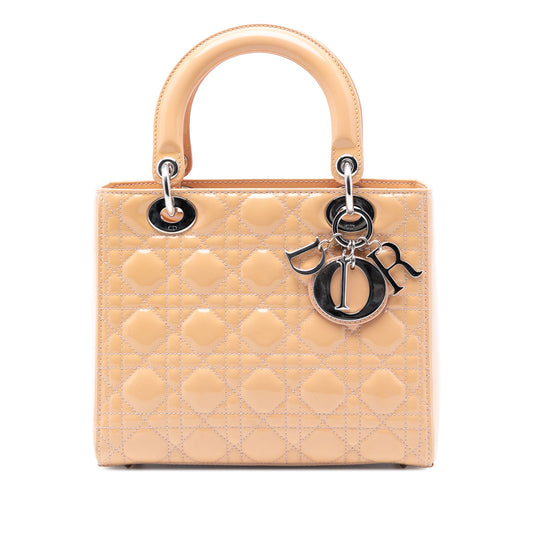 Dior Medium Patent Cannage Lady Dior