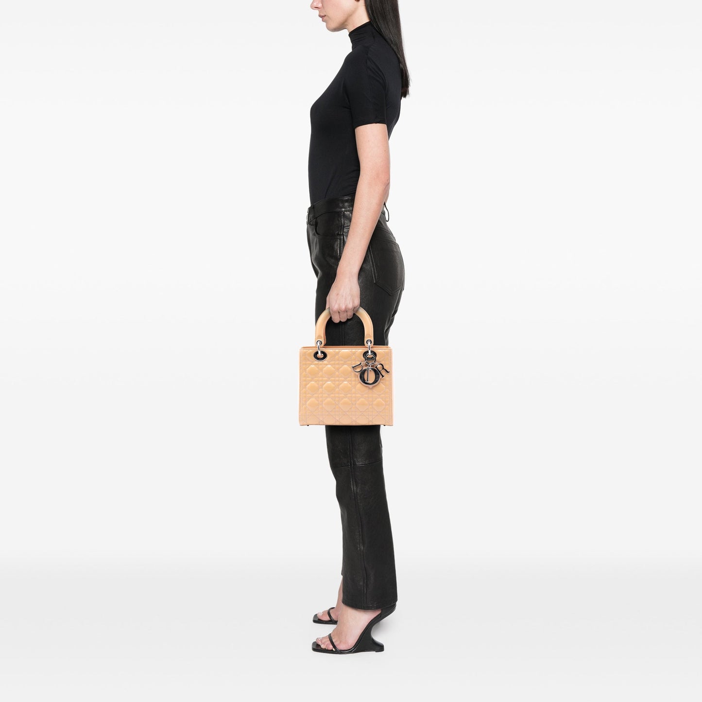 Dior Medium Patent Cannage Lady Dior