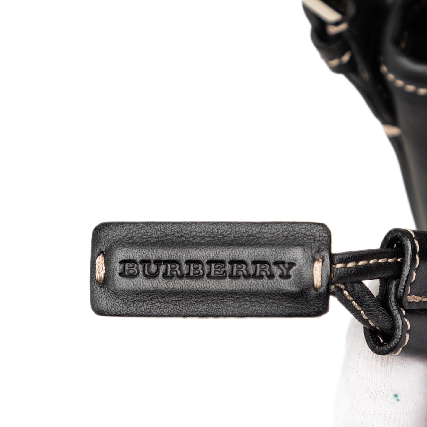 Burberry Leather Drawstring Bucket Bag