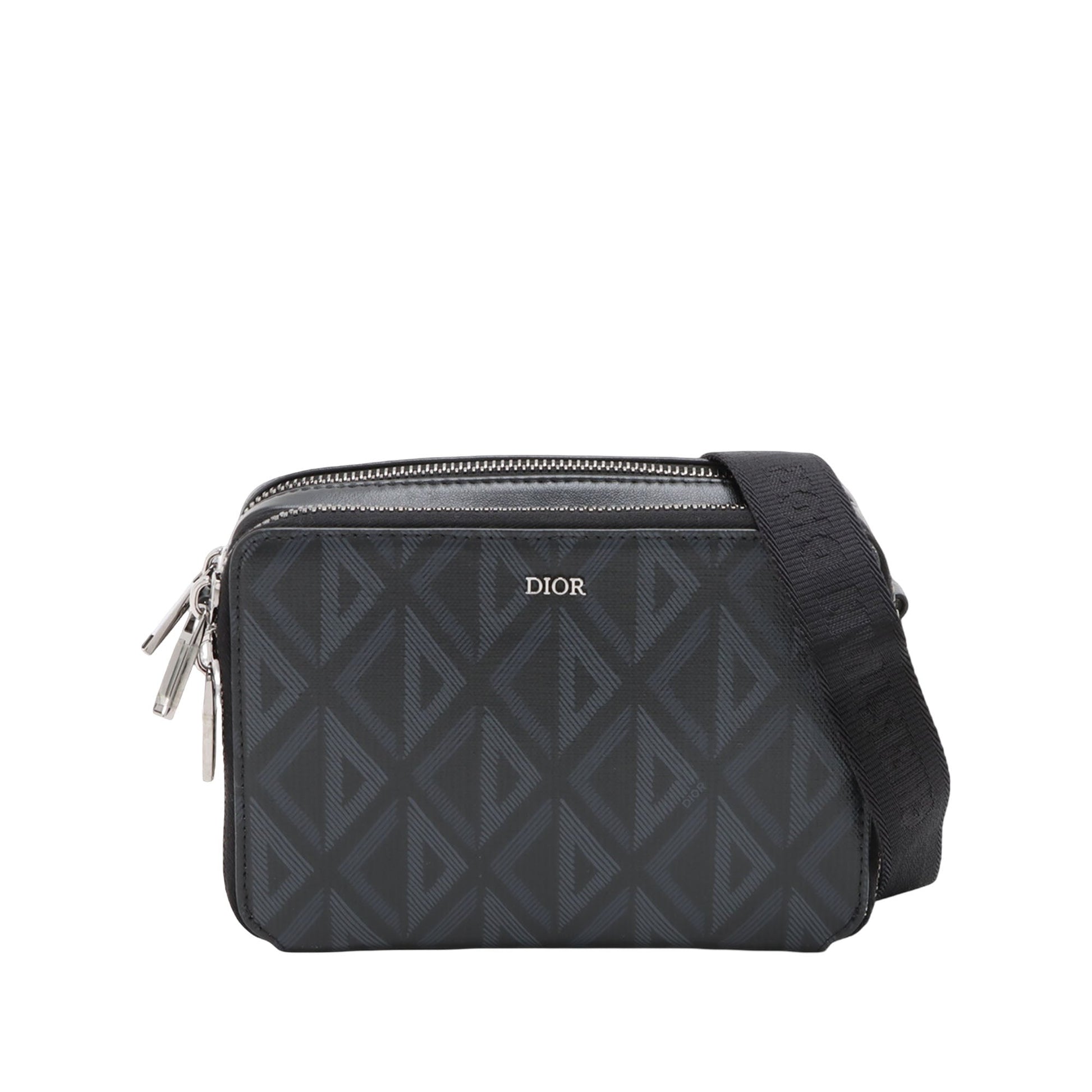 Dior Coated Canvas CD Diamond Messenger Pouch