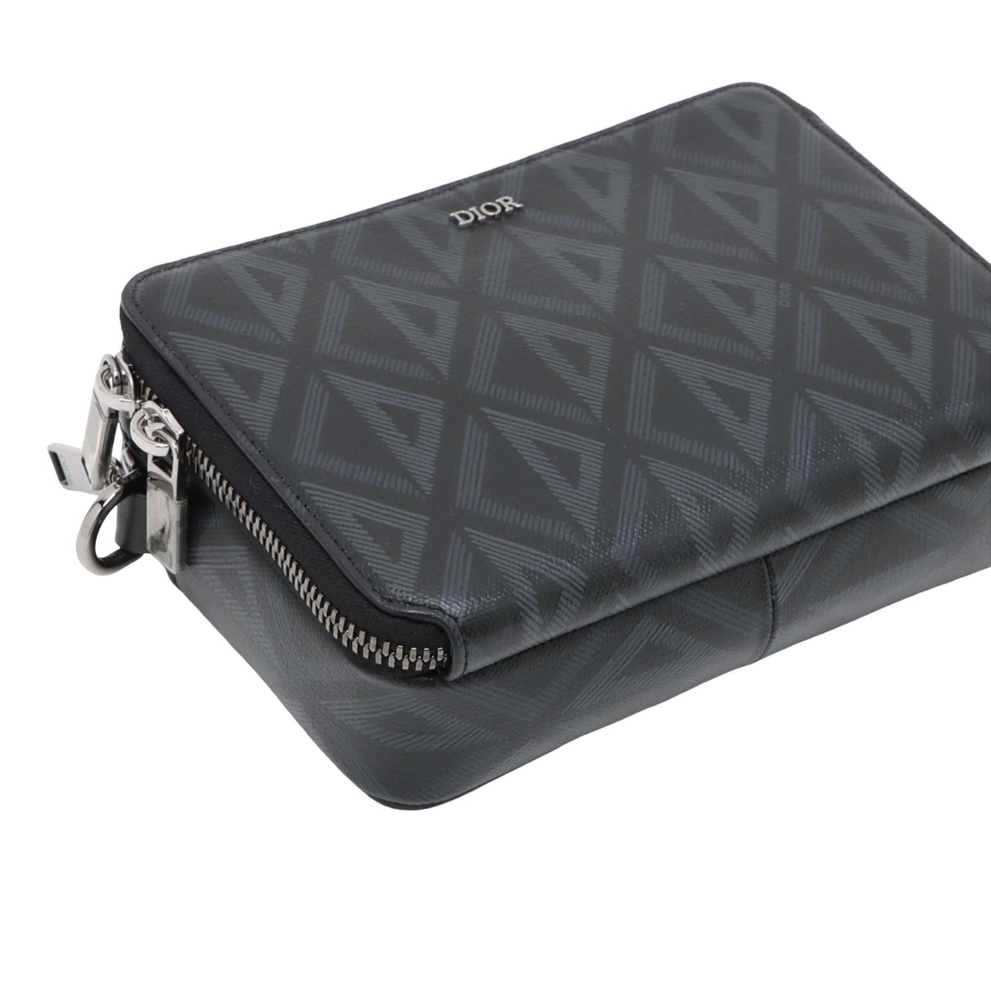 Dior Coated Canvas CD Diamond Messenger Pouch