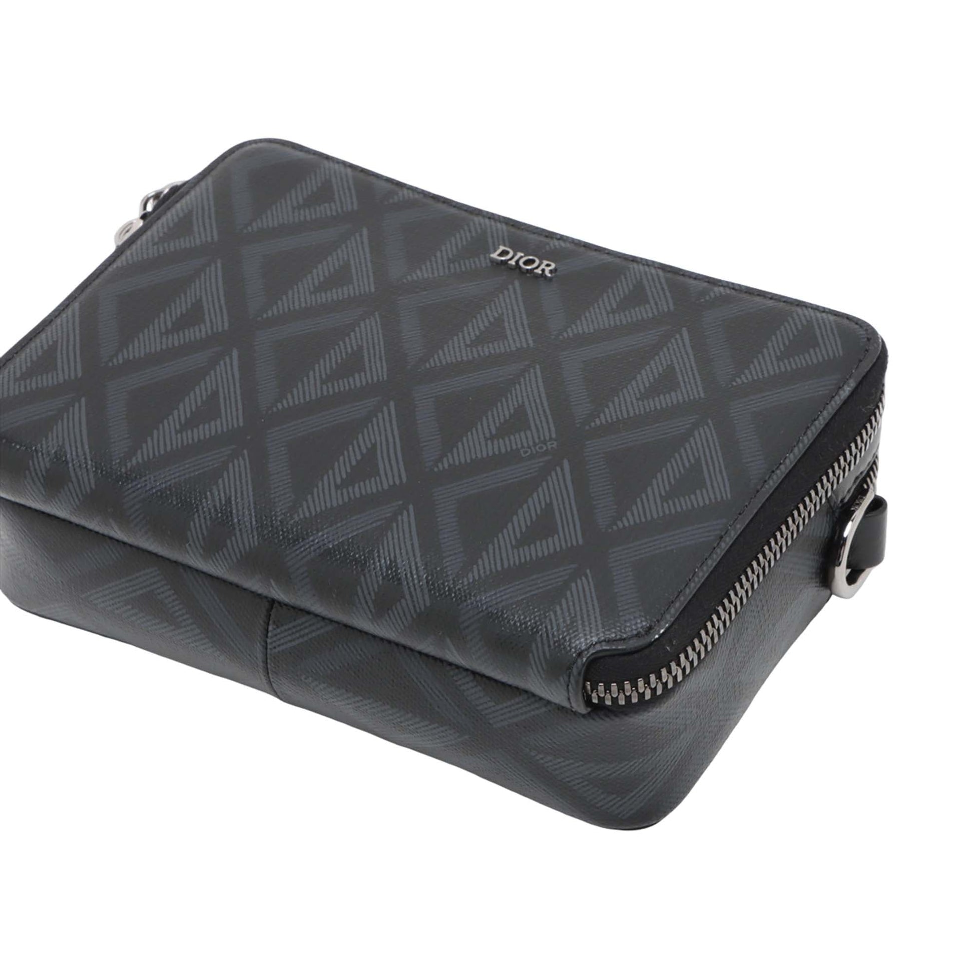 Dior Coated Canvas CD Diamond Messenger Pouch