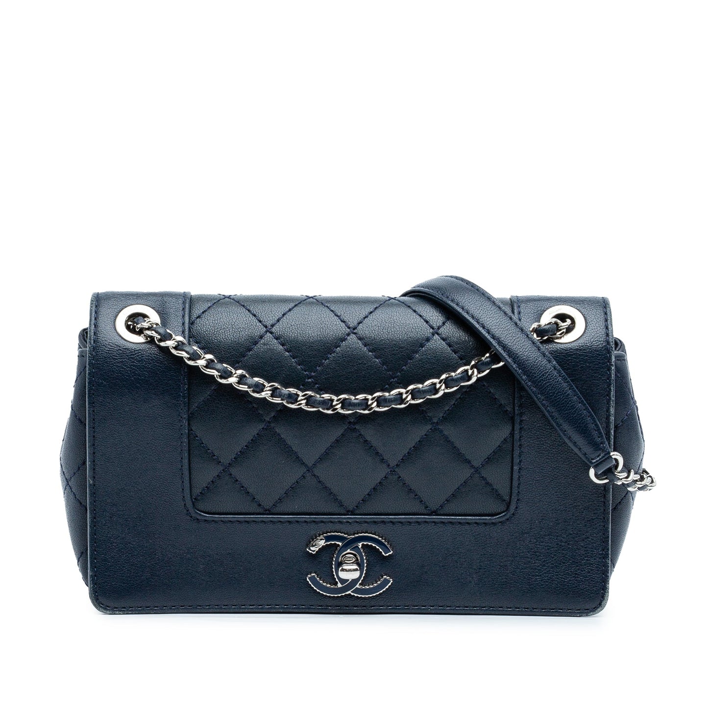 Chanel Small Quilted Sheepskin Mademoiselle Vintage Flap