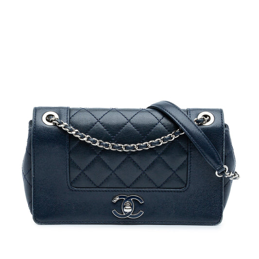 Chanel Small Quilted Sheepskin Mademoiselle Vintage Flap