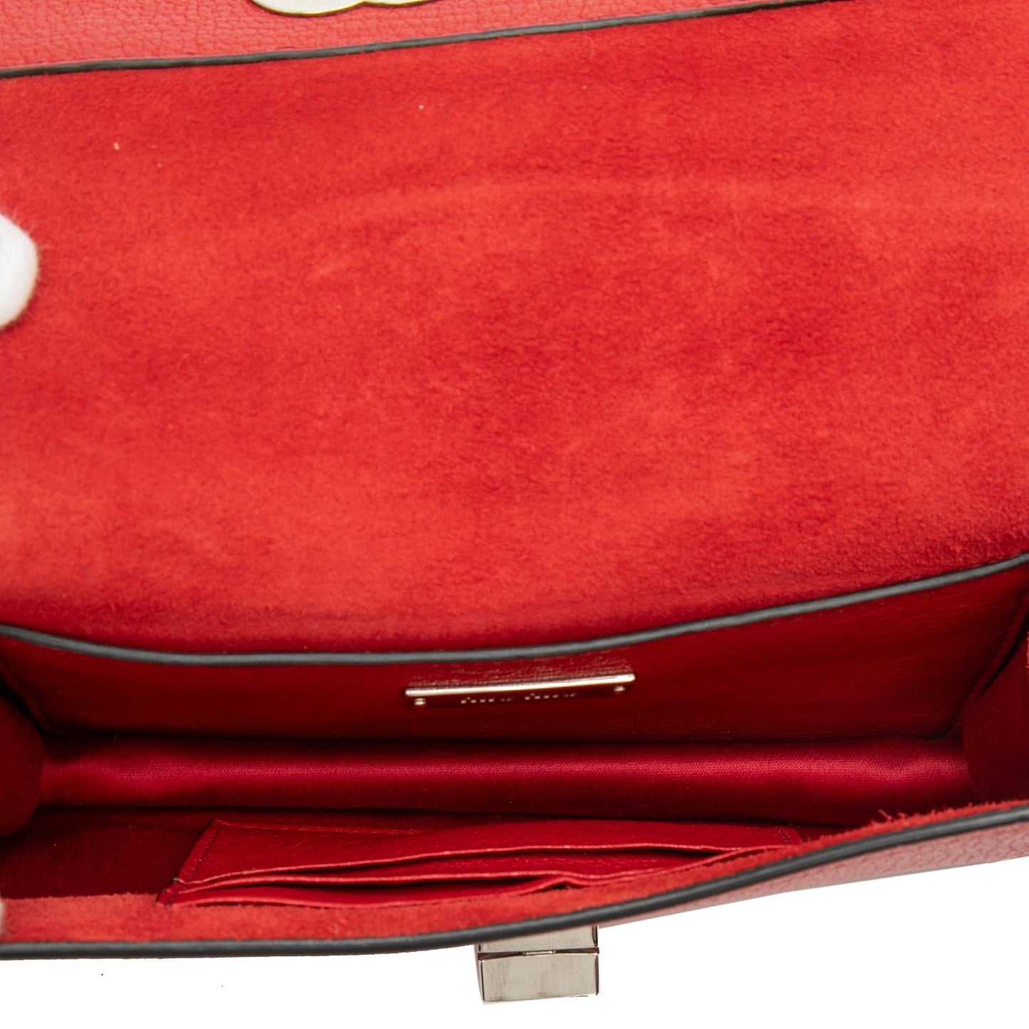 Miu Miu Goatskin Madras Miu Logo Crossbody