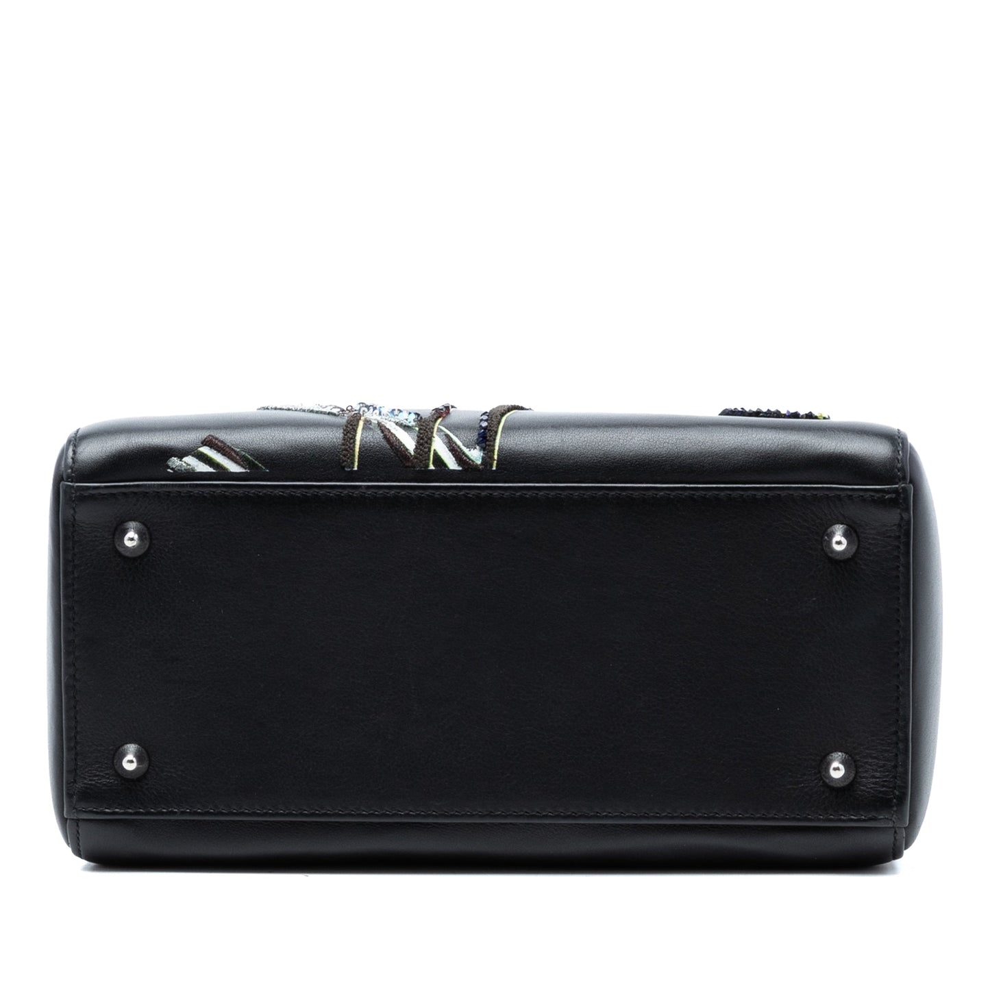 Dior Medium Calfskin Embroidered Flower Lady Dior