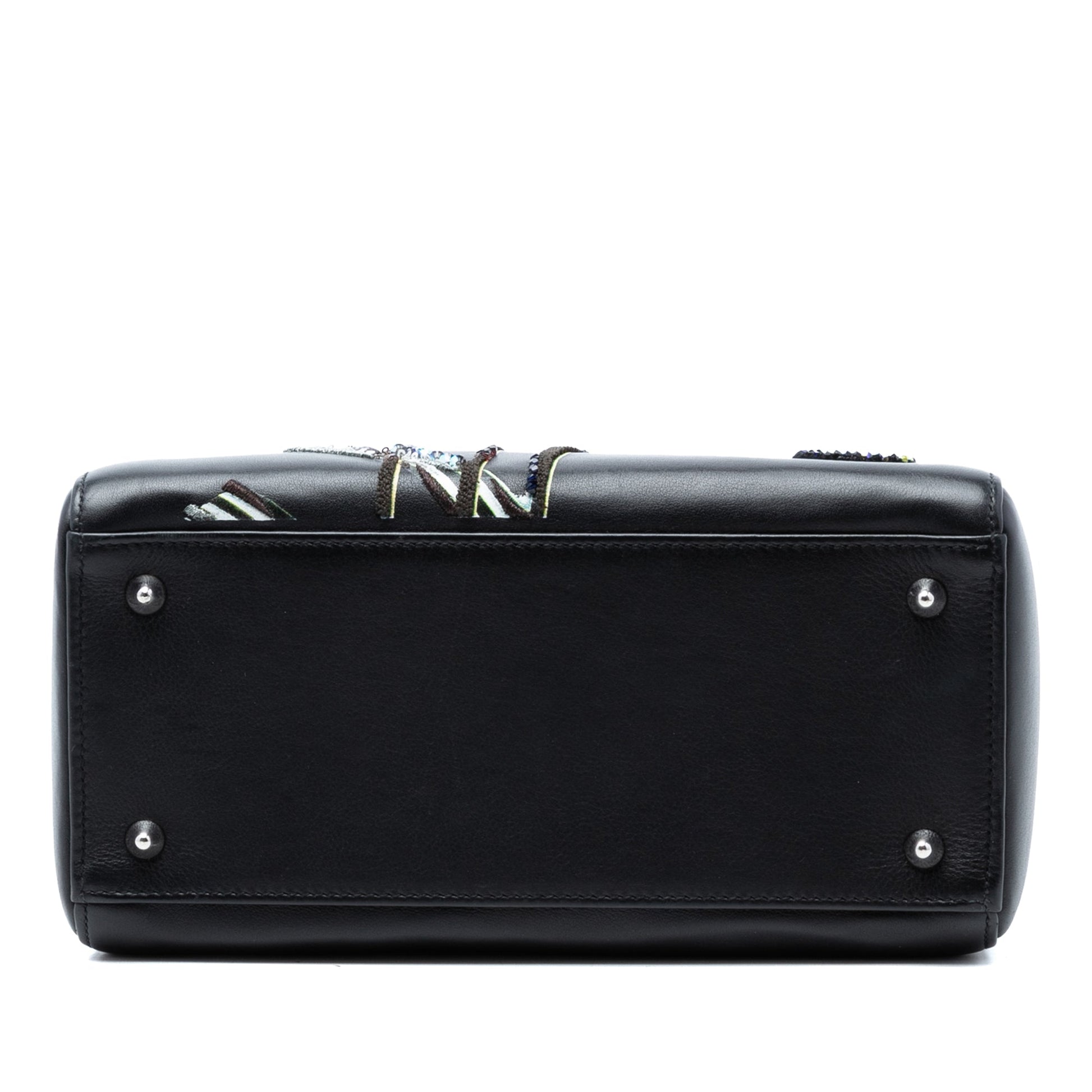 Dior Medium Calfskin Embroidered Flower Lady Dior