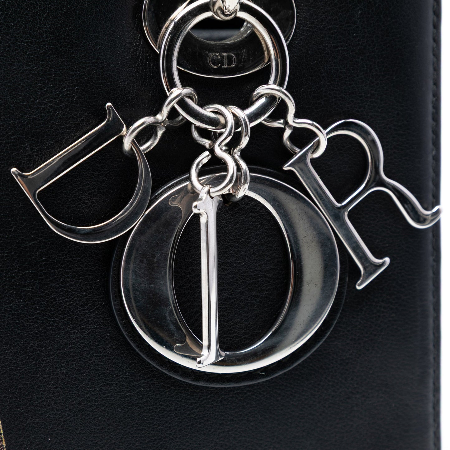 Dior Medium Calfskin Embroidered Flower Lady Dior