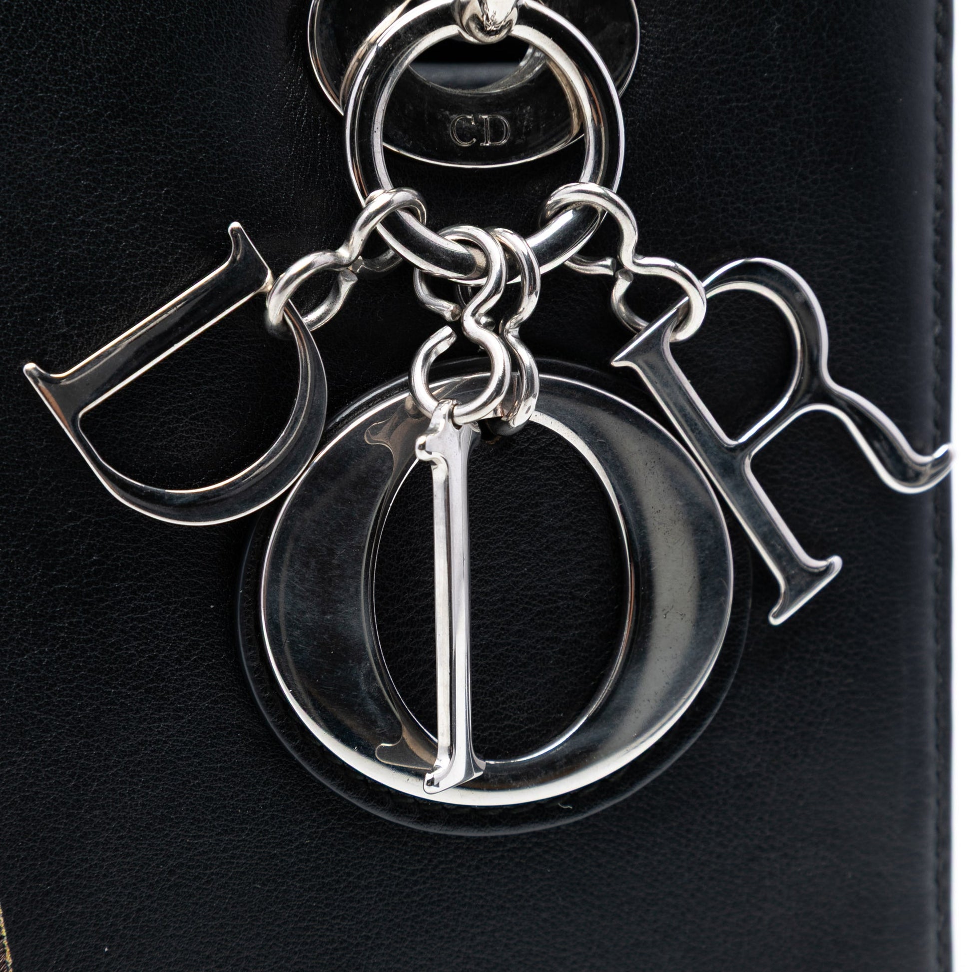 Dior Medium Calfskin Embroidered Flower Lady Dior