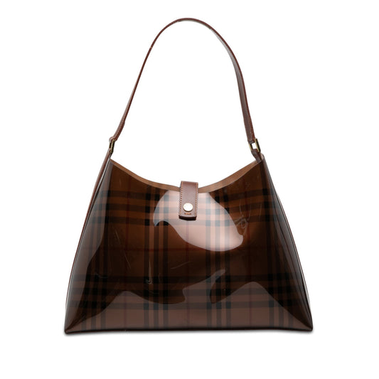 Burberry Haymarket Check PVC Shoulder Bag