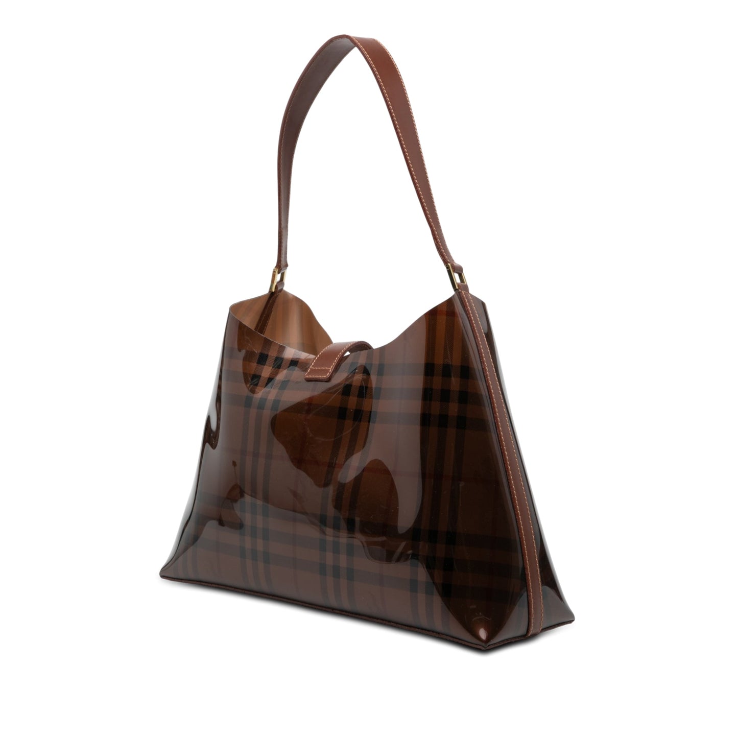 Burberry Haymarket Check PVC Shoulder Bag