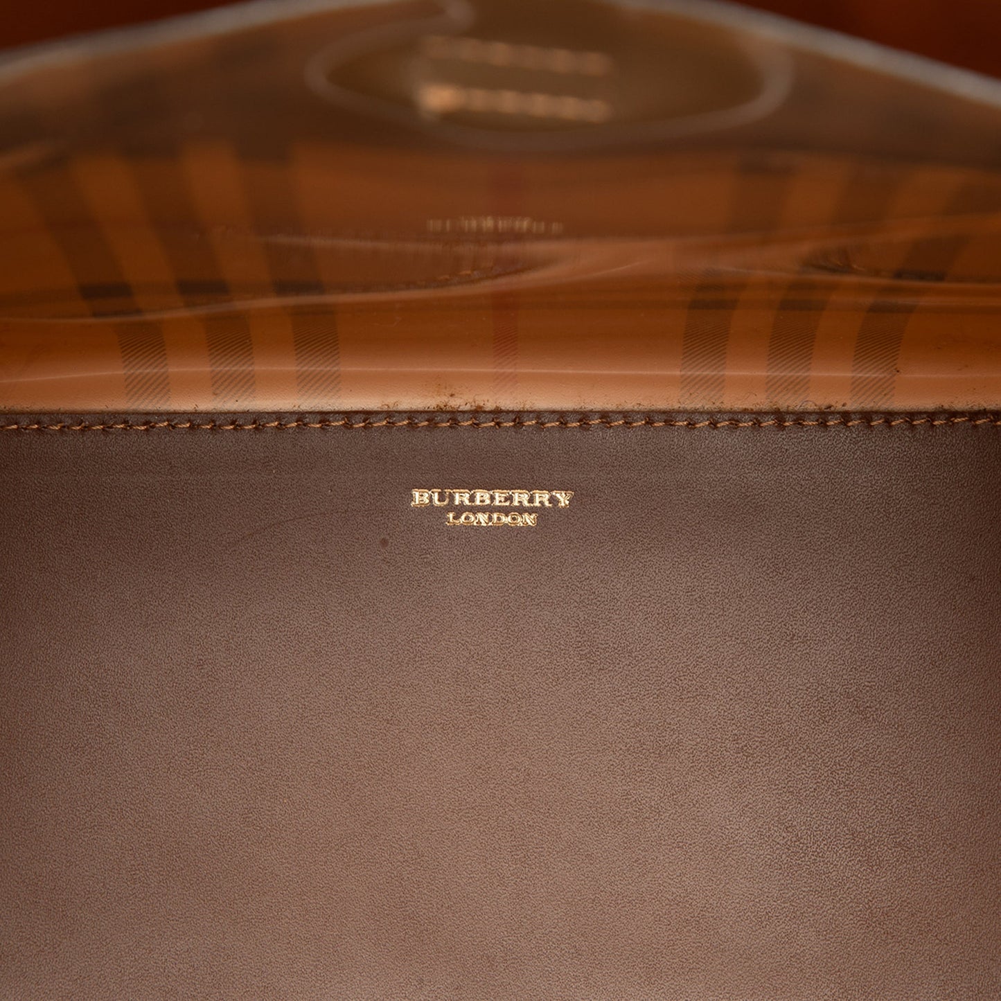 Burberry Haymarket Check PVC Shoulder Bag