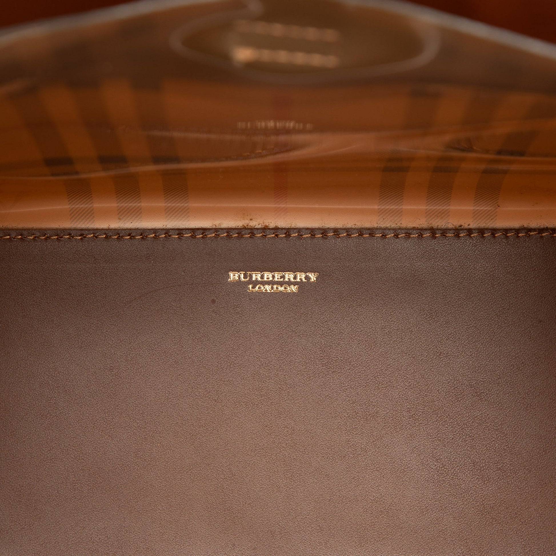 Burberry Haymarket Check PVC Shoulder Bag