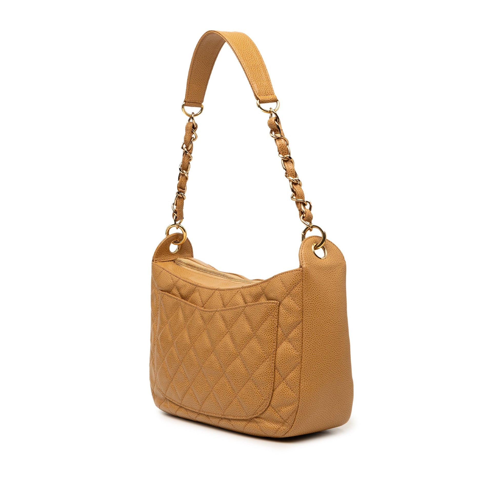 Chanel CC Quilted Caviar Timeless Shoulder Bag